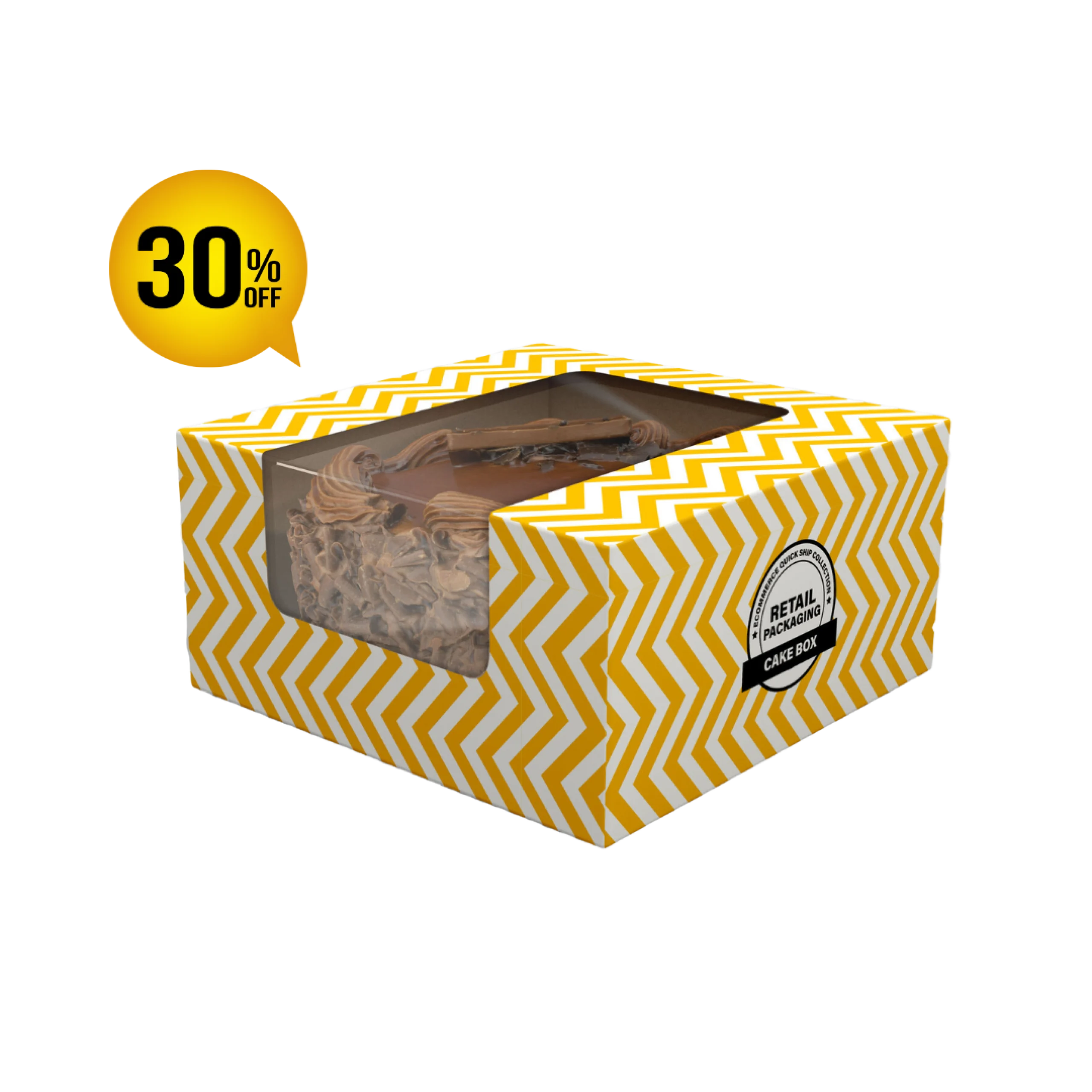 Eco-friendly bakery box with clear window, grease-resistant lining, and custom branding—ideal for donuts, cupcakes, and artisanal pastries.