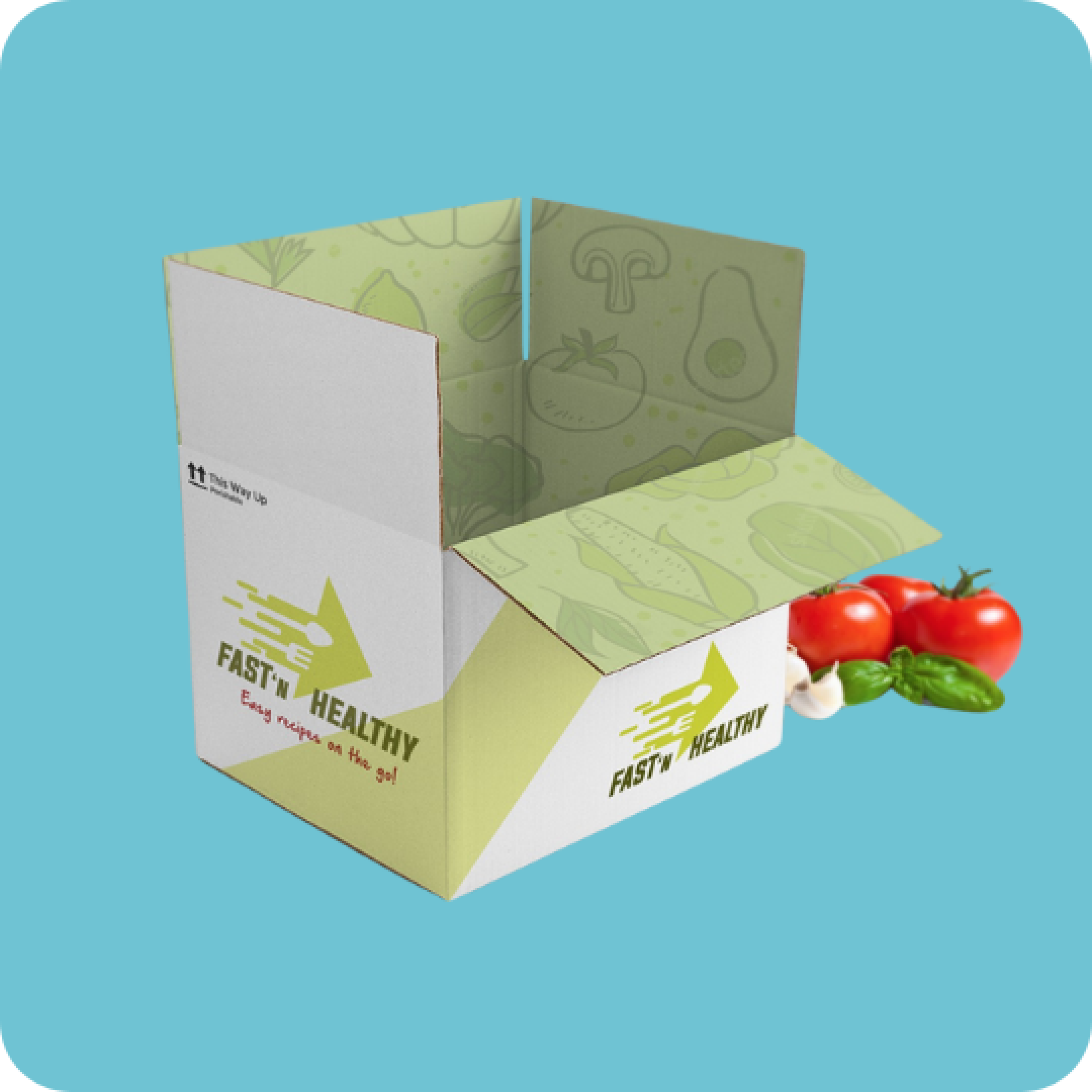 Assorted custom food packaging boxes for versatile food items like sushi, sandwiches, and tea