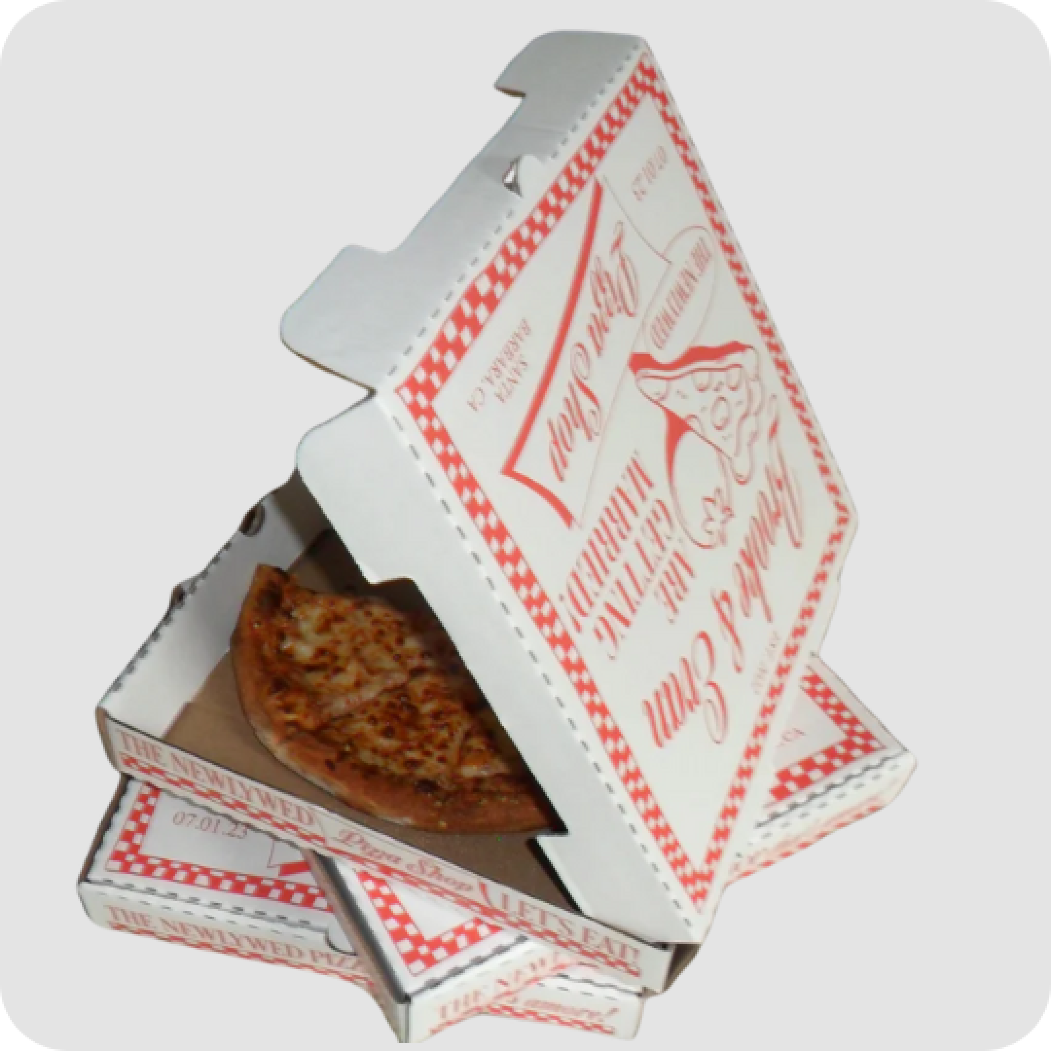 Durable custom pizza boxes in various sizes for fresh delivery and branding