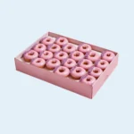 Colorful custom donut box design for branding