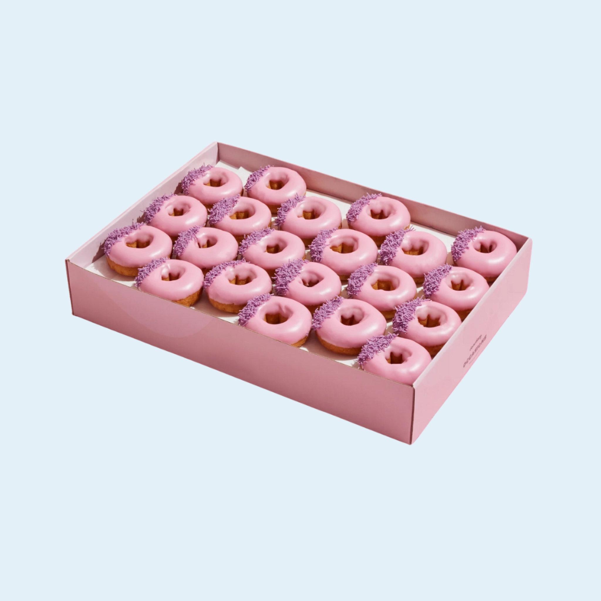 Colorful custom donut box design for branding
