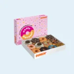 Custom donut box with window for bakery packaging