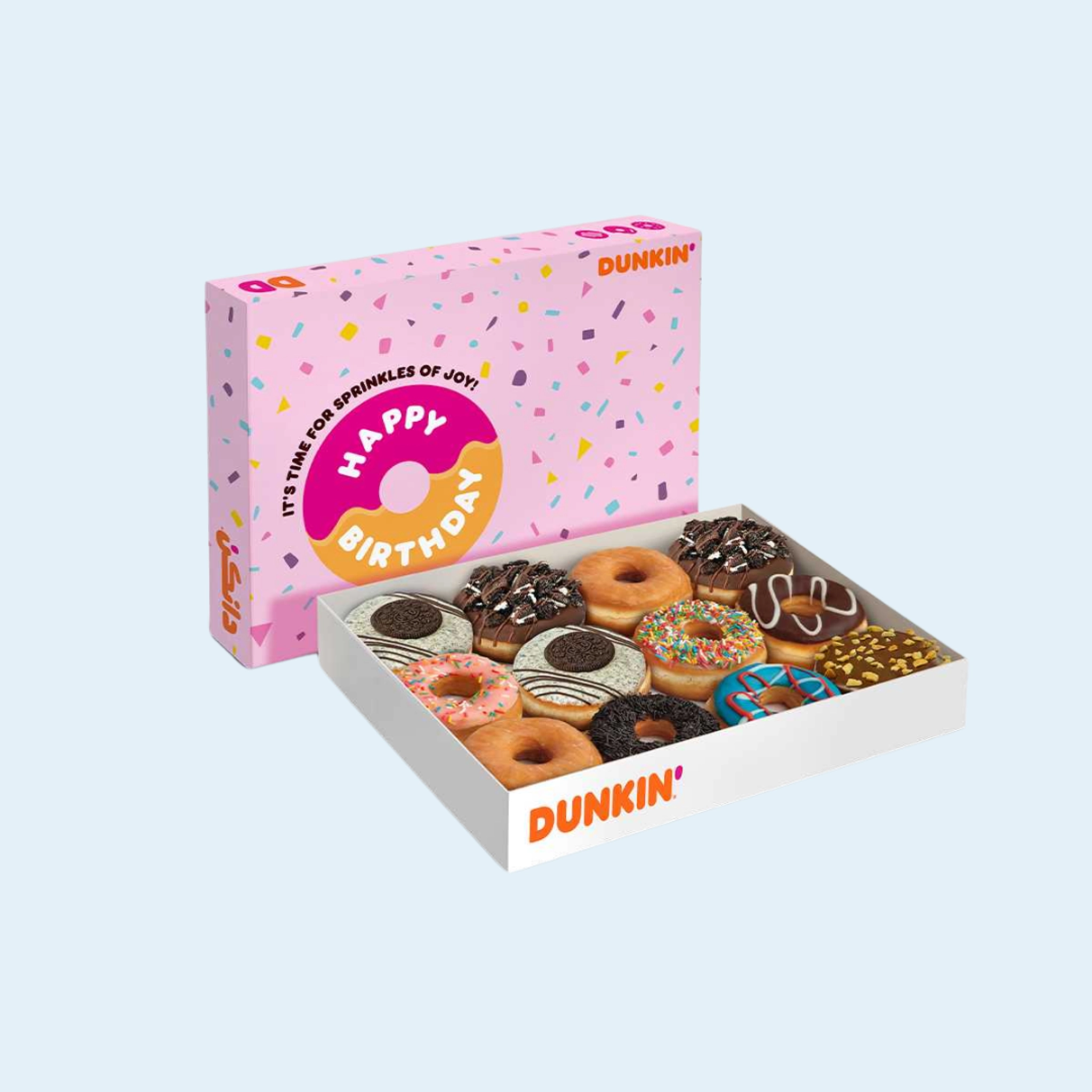 Custom donut box with window for bakery packaging