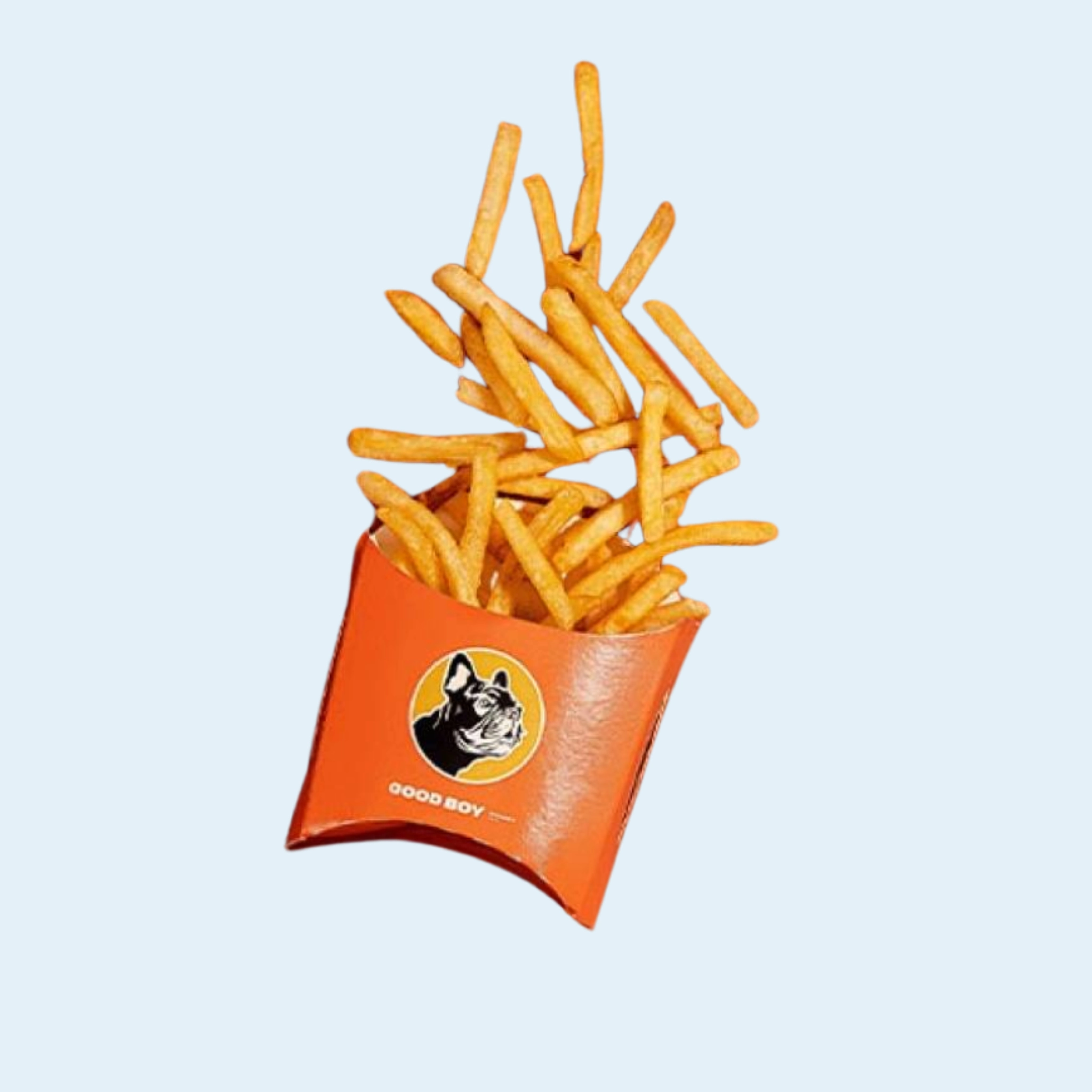 Custom-printed french fry boxes with logo for restaurants & food trucks