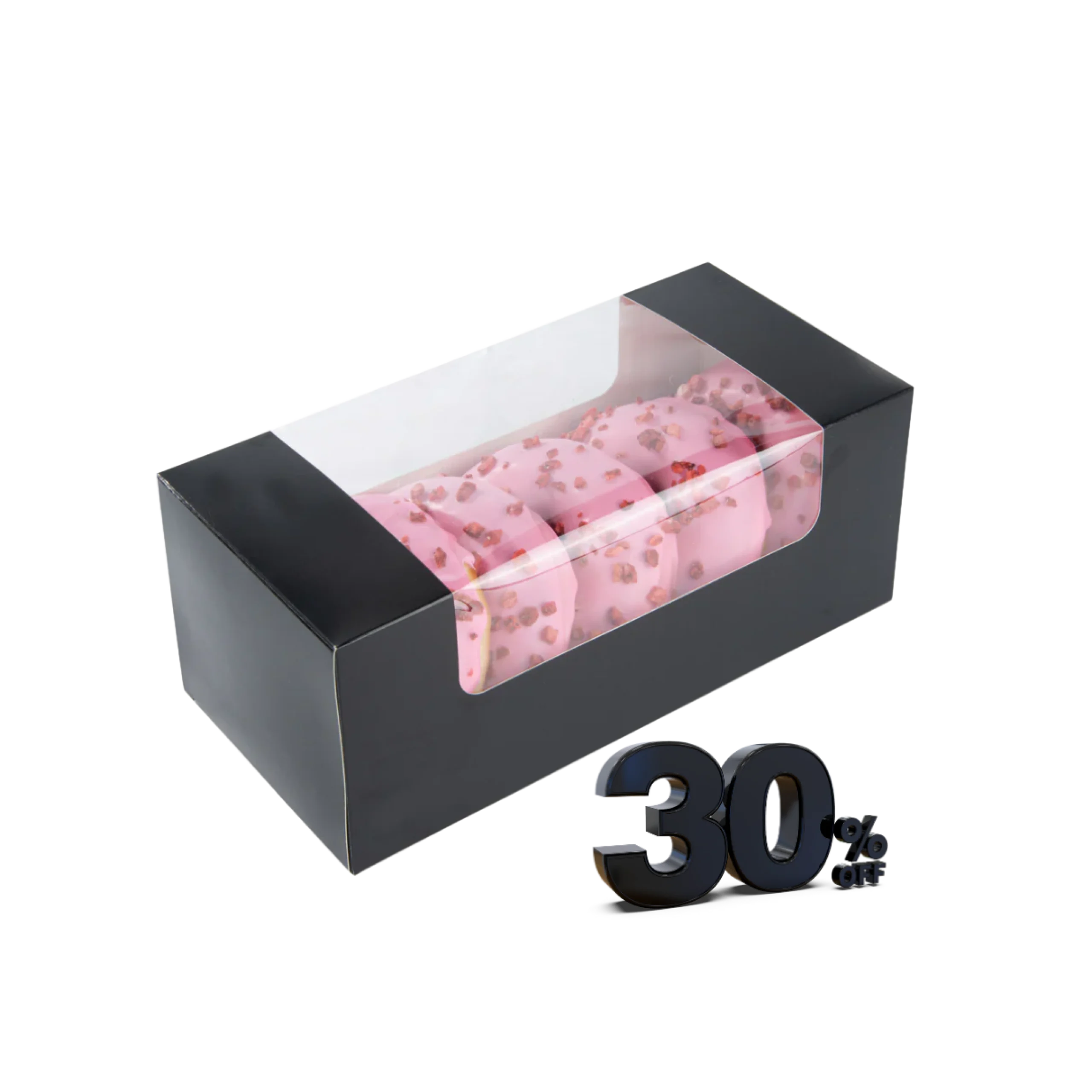 Elegant custom dessert boxes with secure locking tabs, perfect for macarons, cakes, and pastries—available in multiple sizes and eco-friendly materials.
