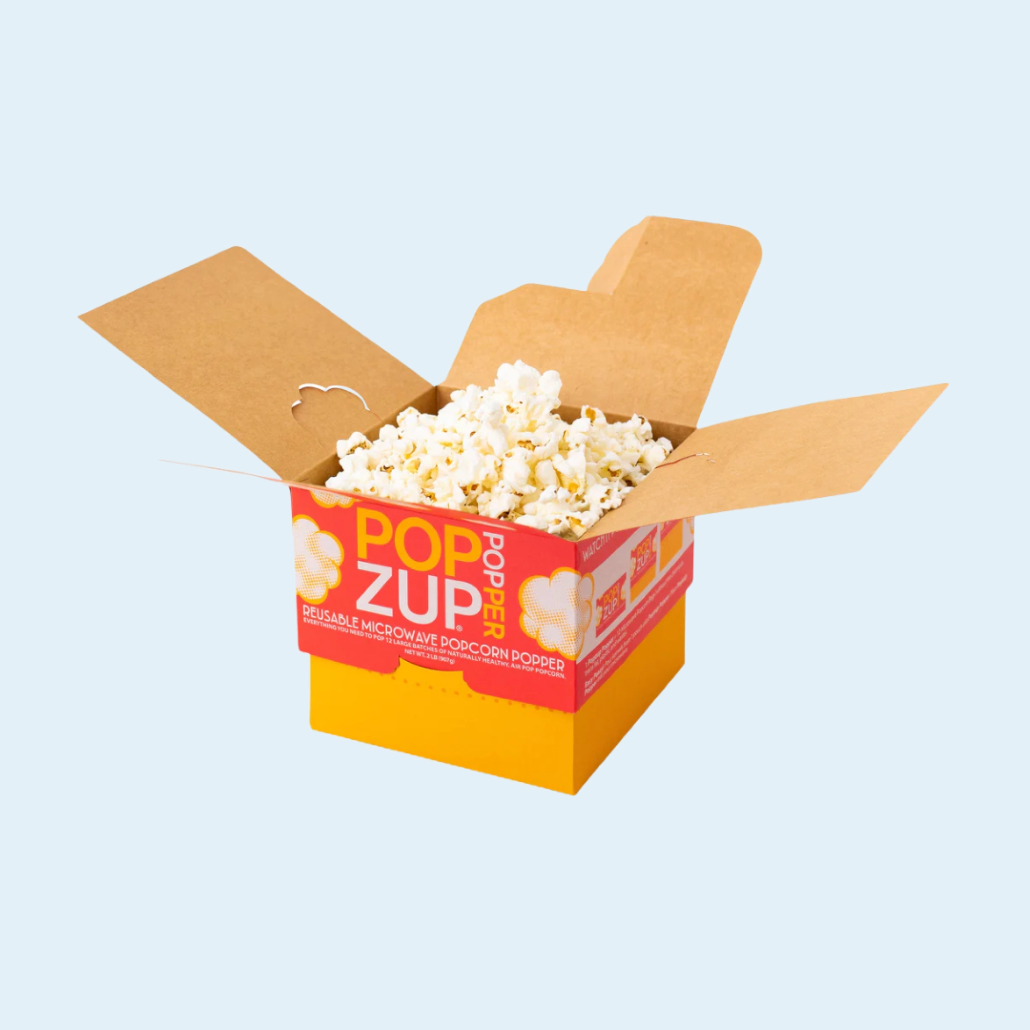 Branded popcorn containers for cinemas, carnivals, and snack shops