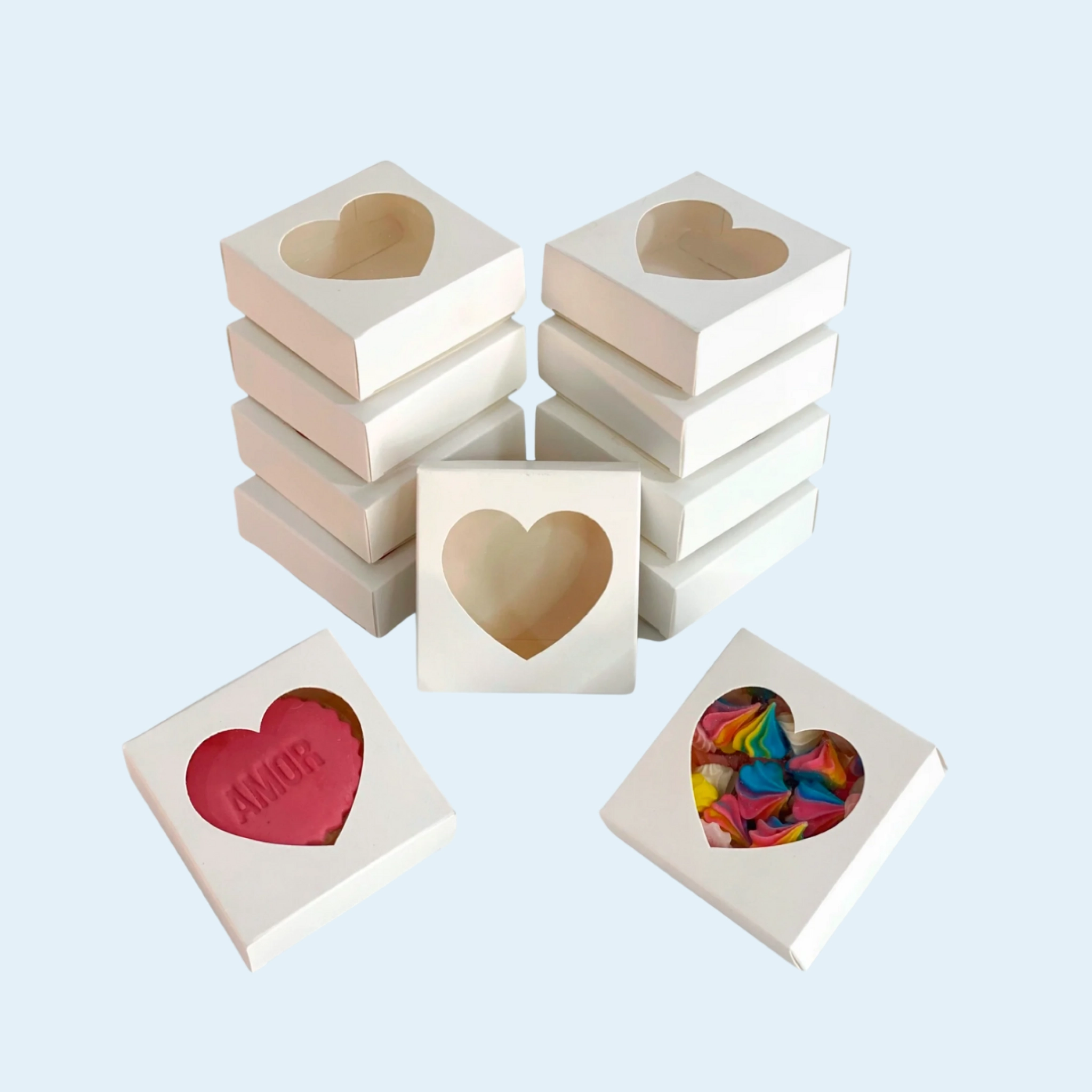Minimalist single cookie box used for wedding or event favors