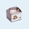 Elegant white square cake box for birthdays and celebrations