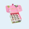 Kraft paper square box for cakes with secure tuck-in lid