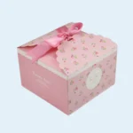 Custom printed square cake packaging for bakery branding