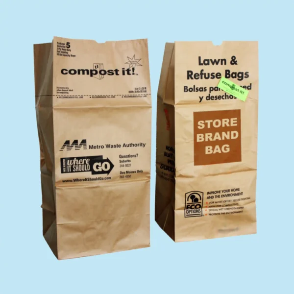 Custom Paper Yard Waste Bags