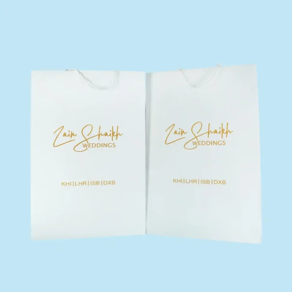 Custom White Paper Bags