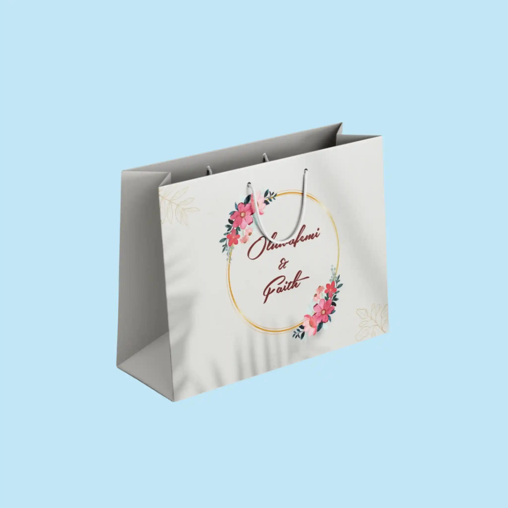 Custom White Paper Bags