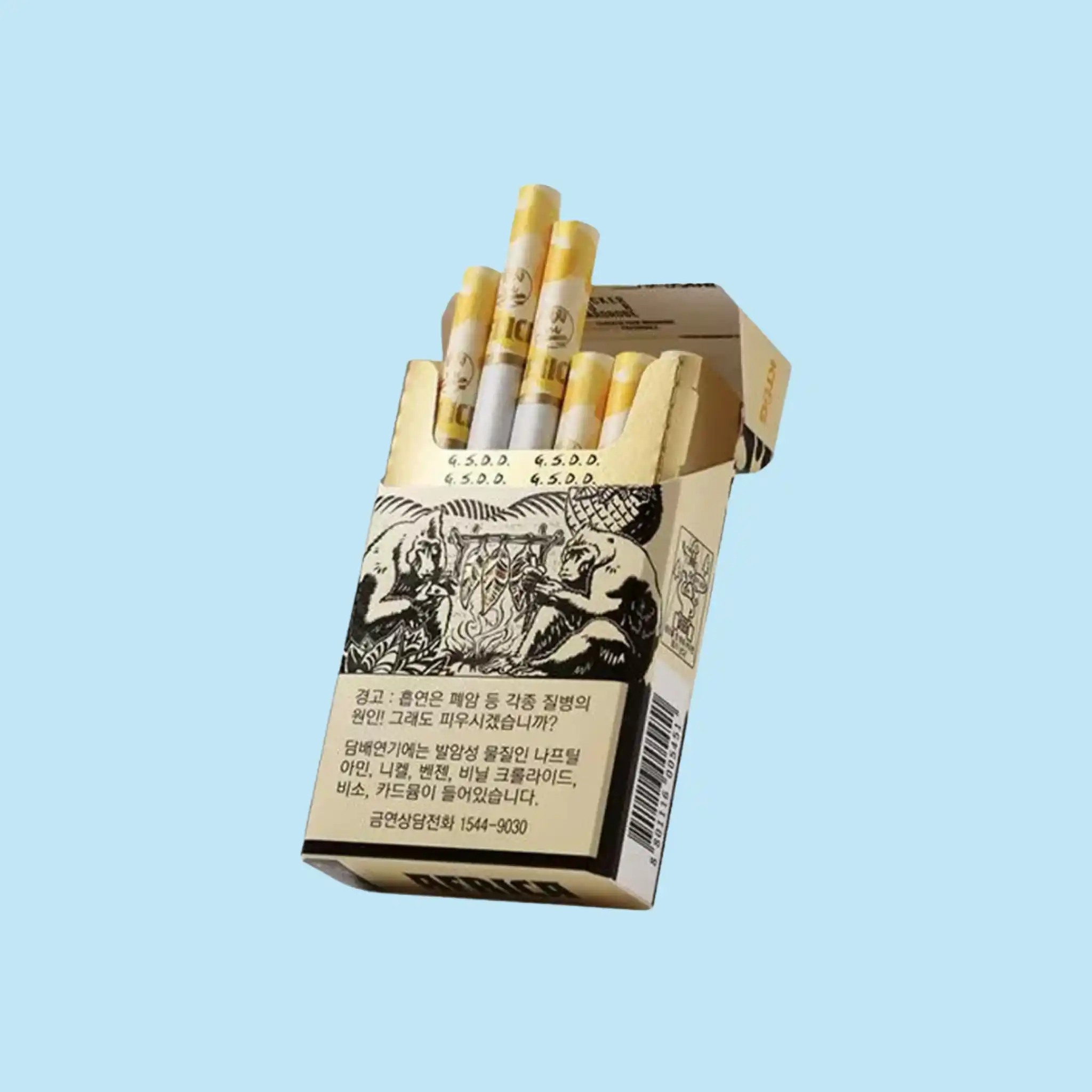 Empty Paper Flip Top Cigarette Boxes