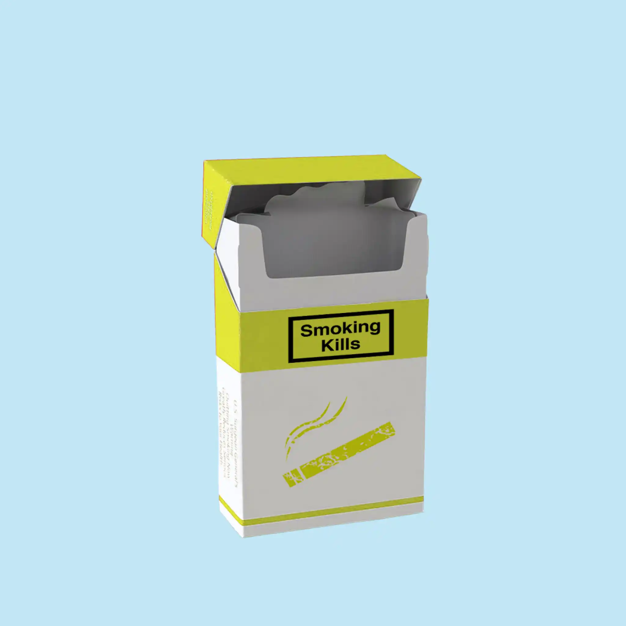 Empty Paper Flip Top Cigarette Boxes