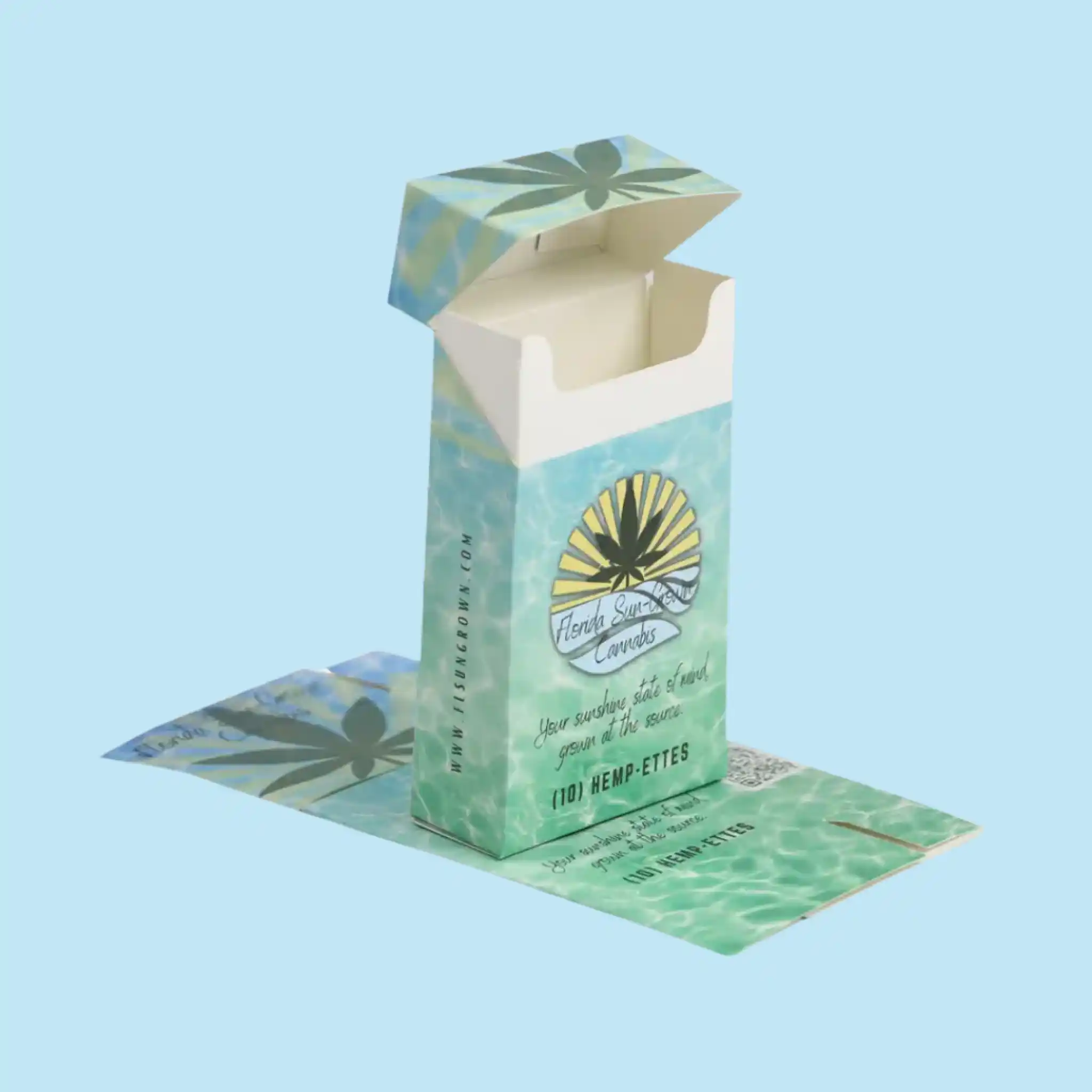 Empty Paper Flip Top Cigarette Boxes